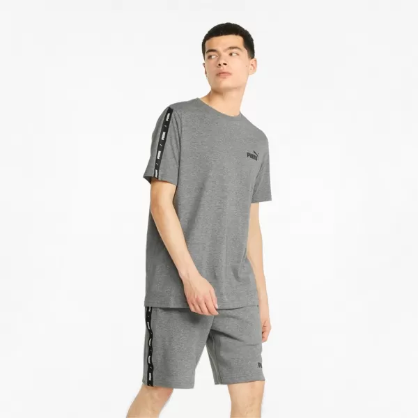  Мъжка тениска PUMA ESS+ TAPE TEE 847382-03 СИВО 
