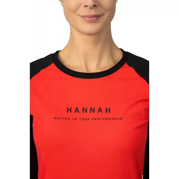  Дамска тениска с дълъг ръкав HANNAH PRIM ХИБИСКУС/АНТРАЦИТ 