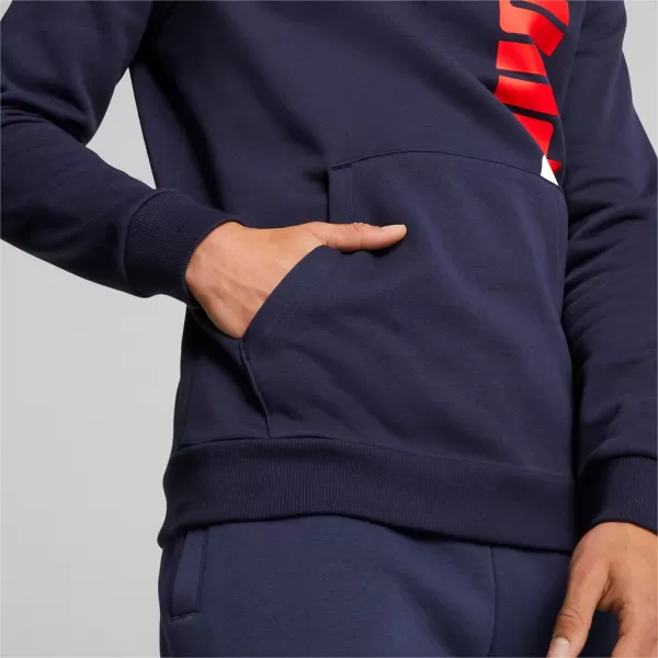  Мъжки суичър PUMA ESS+ LOGO LAB HOODIE FL 675919-06 СИНЬО 