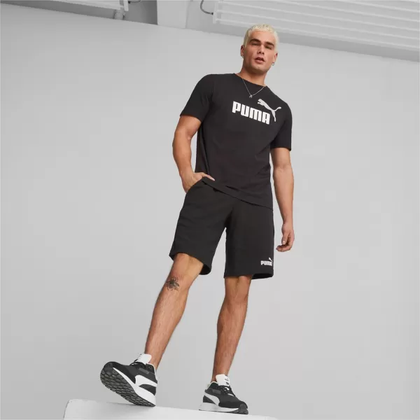  Мъжка тениска PUMA ESS+ 2 COL LOGO TEE 586759-61 ЧЕРЕН 