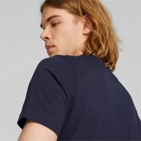  Мъжка тениска PUMA ESS+ 2 COL LOGO TEE 586759-07 СИНЬО 