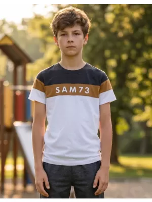 Момчешка тениска SAM 73 KALLAN KT 503 БЯЛО
