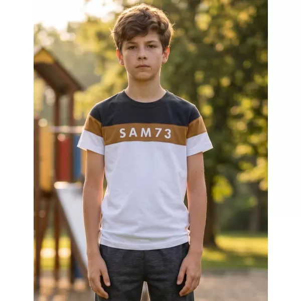  Момчешка тениска SAM 73 KALLAN KT 503 БЯЛО 