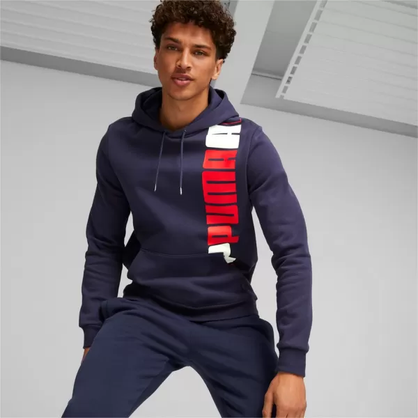  Мъжки суичър PUMA ESS+ LOGO LAB HOODIE FL 675919-06 СИНЬО 