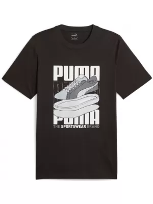 Мъжка тениска PUMA GRAPHICS SNEAKER TEE 677186-01 ЧЕРЕН