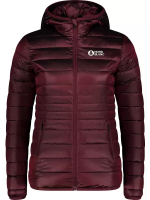 Дамско ватирано яке NORDBLANC SPARKLE NBWJL7947 БОРДО