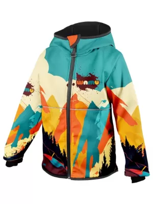 Бебешкото яке Softshell WAMU MOUNTAIN BIKE ПО -ЦВЕТНИ