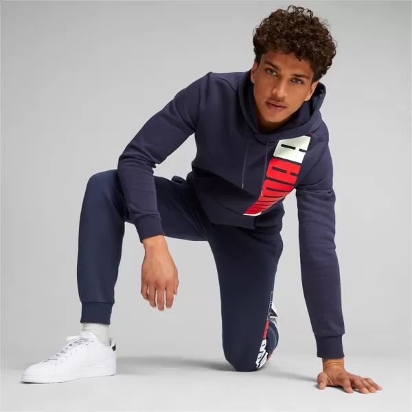  Мъжки суичър PUMA ESS+ LOGO LAB HOODIE FL 675919-06 СИНЬО 