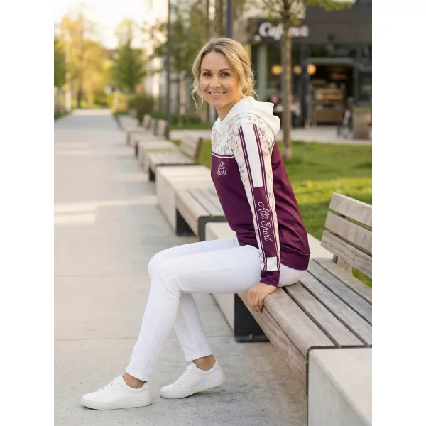  Дамски премиум суичър ALTISPORT VOJ/ALW008MI01 БОРДО 