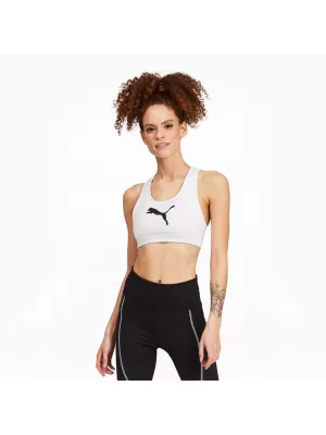 Дамски сутиен PUMA MID IMPACT 4KEEPS GRAPHIC BRA PM 520306-52 БЯЛО