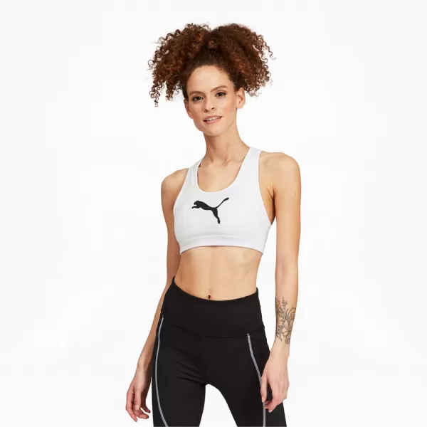  Дамски сутиен PUMA MID IMPACT 4KEEPS GRAPHIC BRA PM 520306-52 БЯЛО 