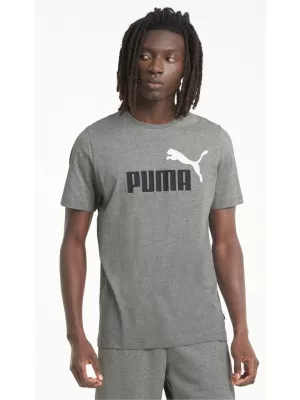 Мъжка тениска PUMA ESS+ 2 COL LOGO TEE 586759-03 СИВО