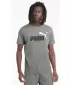 Мъжка тениска PUMA ESS+ 2 COL LOGO TEE 586759-03 СИВО