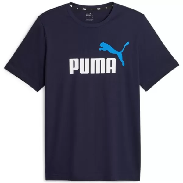  Мъжка тениска PUMA ESS+ 2 COL LOGO TEE 586759-07 СИНЬО 
