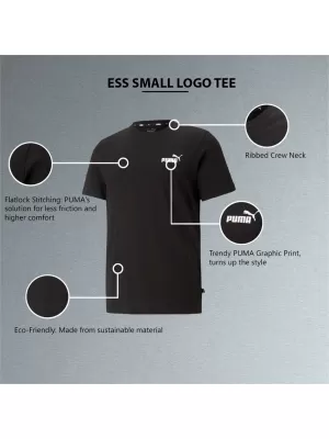Мъжка тениска PUMA ESS SMALL LOGO TEE 586668-01 ЧЕРЕН