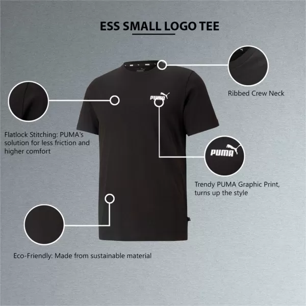 Мъжка тениска PUMA ESS SMALL LOGO TEE 586668-01 ЧЕРЕН 