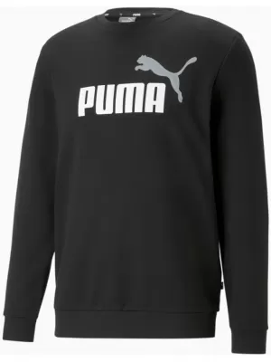 Мъжки суичър PUMA ESS+ 2 COL BIG LOGO CREW 586763-61 ЧЕРЕН