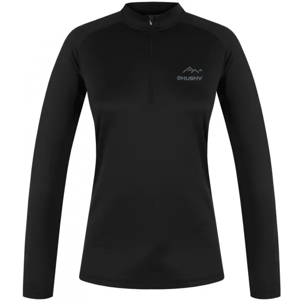  Дамска термо тениска HUSKY TROMI ZIP L ЧЕРЕН 