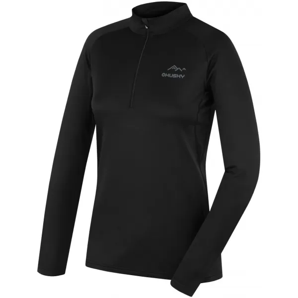  Дамска термо тениска HUSKY TROMI ZIP L ЧЕРЕН 