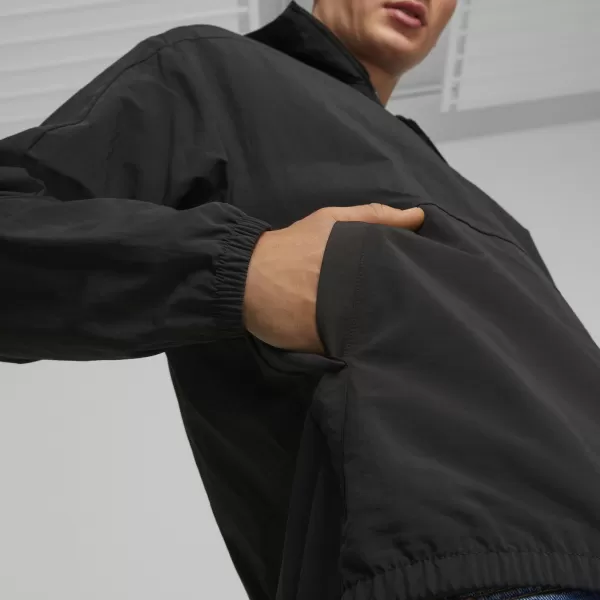  Мъжка ветровка PUMA HOODED WINDBREAKER 675387-01 ЧЕРЕН 