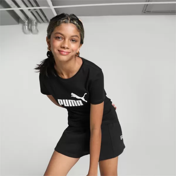  Тениска за момиче PUMA ESS LOGO TEE 587029-01 ЧЕРЕН 