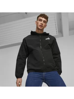 Мъжка ветровка PUMA HOODED WINDBREAKER 675387-01 ЧЕРЕН