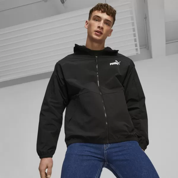  Мъжка ветровка PUMA HOODED WINDBREAKER 675387-01 ЧЕРЕН 