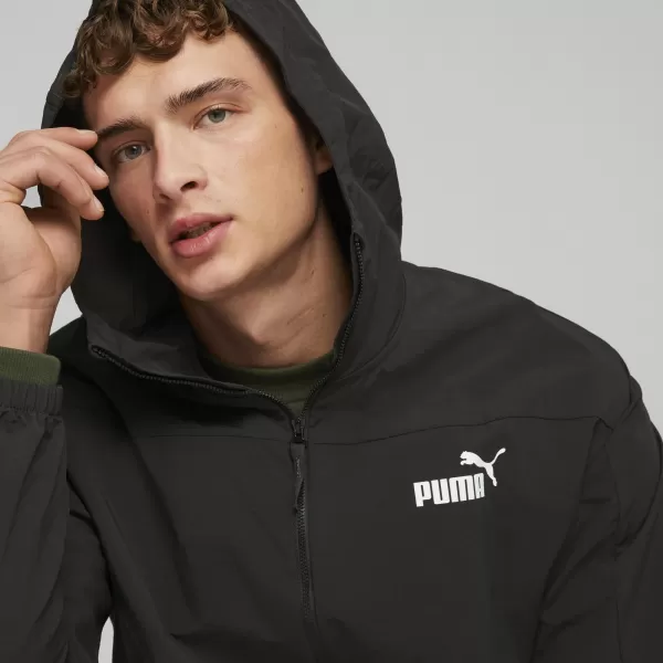  Мъжка ветровка PUMA HOODED WINDBREAKER 675387-01 ЧЕРЕН 