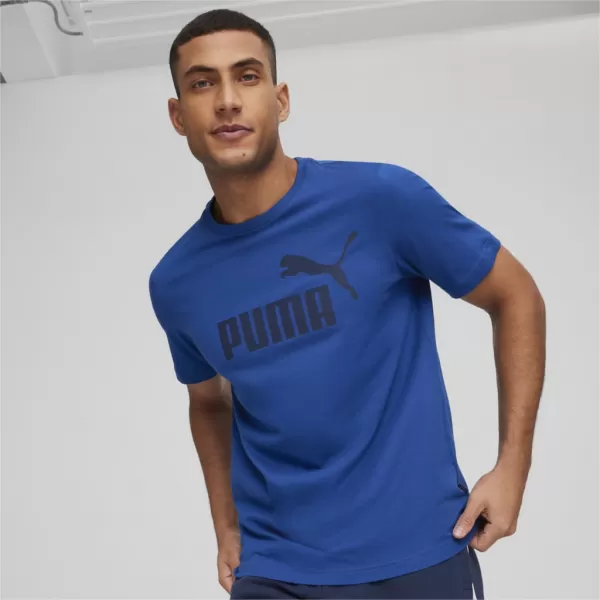  Мъжка тениска PUMA ESS LOGO TEE 586667-59 СИНЬО 
