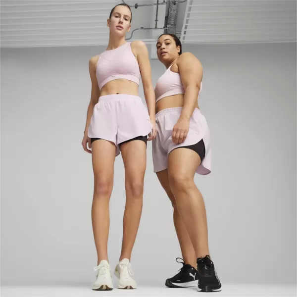  Дамски шорти PUMA RUN FAV WOVEN 2IN1 SHORT W 523181-60 ЧЕРЕН 