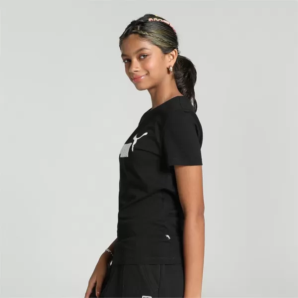  Тениска за момиче PUMA ESS LOGO TEE 587029-01 ЧЕРЕН 