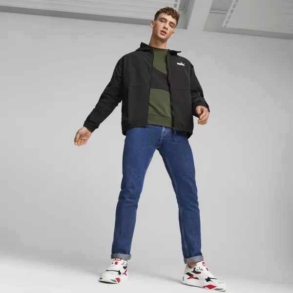  Мъжка ветровка PUMA HOODED WINDBREAKER 675387-01 ЧЕРЕН 