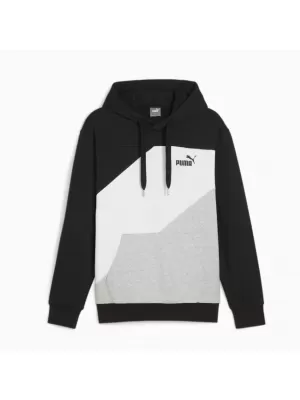 Мъжки суичър PUMA POWER COLORBLOCK HOODIE 678931-01 ЧЕРЕН
