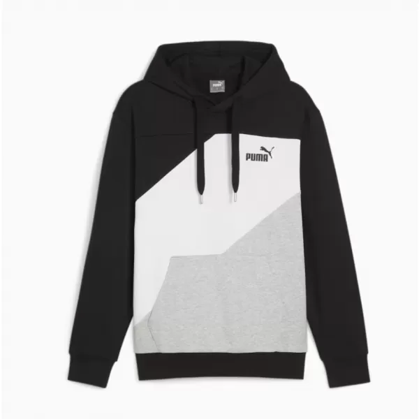  Мъжки суичър PUMA POWER COLORBLOCK HOODIE 678931-01 ЧЕРЕН 