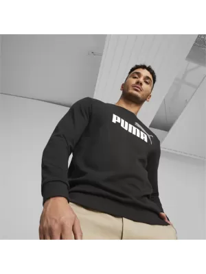 Мъжки суичър PUMA ESS+ 2 COL BIG LOGO CREW 586763-61 ЧЕРЕН