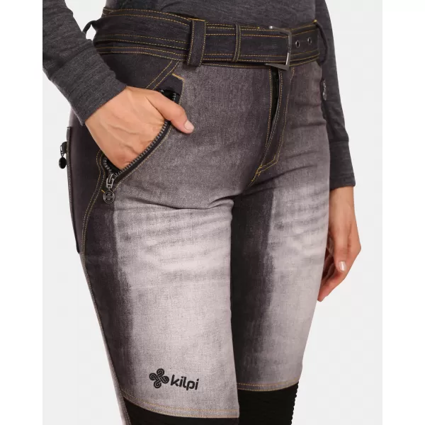  Дамски софтшел ски панталон KILPI JEANSO-W UL0409KI ЧЕРЕН 