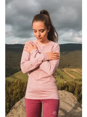 Дамска термо тениска HUSKY MEROW L ИЗБЕЛЯЛО РОЗОВО