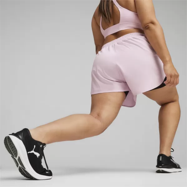  Дамски шорти PUMA RUN FAV WOVEN 2IN1 SHORT W 523181-60 ЧЕРЕН 