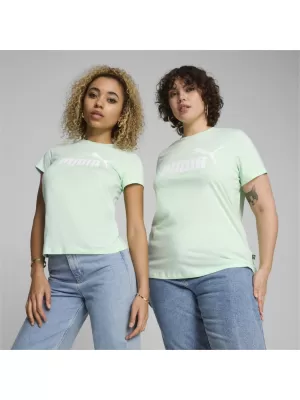 Дамска тениска PUMA ESS LOGO TEE 586775-90 ЗЕЛЕНО