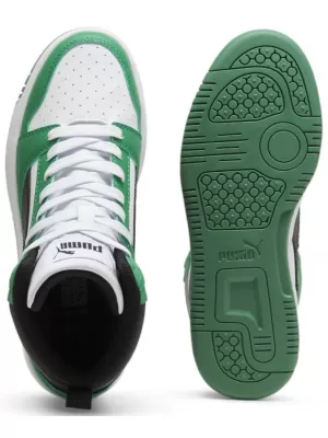 Детски обувки PUMA REBOUND V6 MID JR 393831-10 БЯЛО