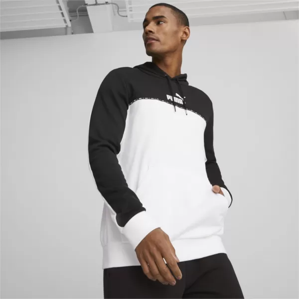  Мъжки суичър PUMA ESS BLOCK X TAPE HOODIE 675173-01 ЧЕРЕН 