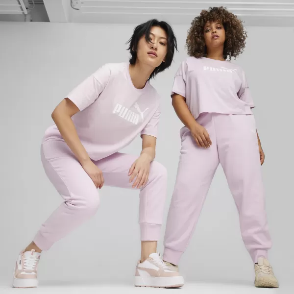  Дамска тениска PUMA ESS CROPPED LOGO TEE 586866-60 ЛИЛАВО 