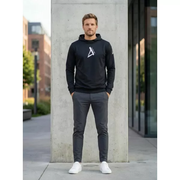  Мъжки първокласен функционален суичър ALTISPORT VOJ/ALM013MI01 ЧЕРЕН 