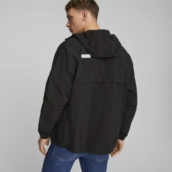  Мъжка ветровка PUMA HOODED WINDBREAKER 675387-01 ЧЕРЕН 