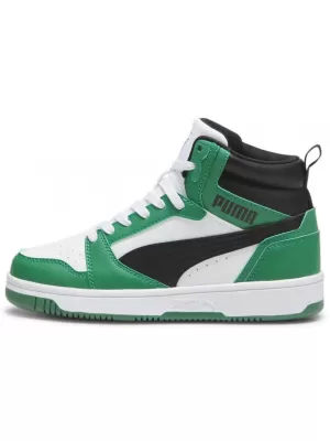 Детски обувки PUMA REBOUND V6 MID JR 393831-10 БЯЛО