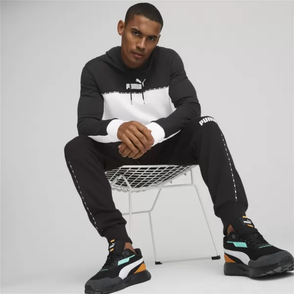  Мъжки суичър PUMA ESS BLOCK X TAPE HOODIE 675173-01 ЧЕРЕН 