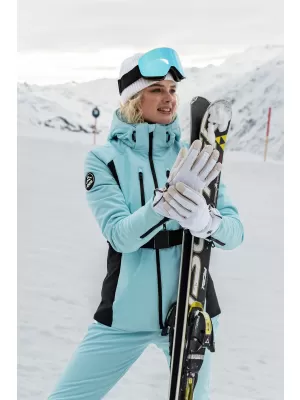 Дамско яке за ски софтшел NORDBLANC APRES-SKI NBWJL7928 СВЕТЛО СИНЬО