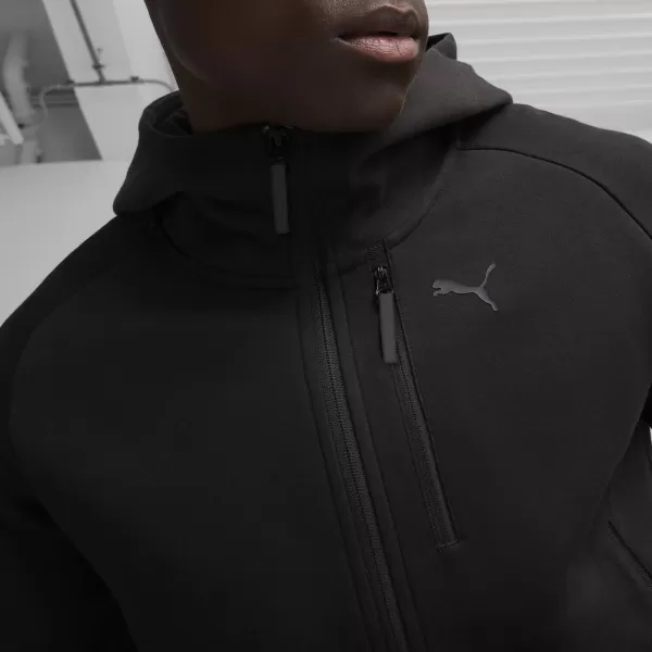  Мъжки суичър PUMA TECH FULL-ZIP HOODIE 624385-01 ЧЕРЕН 