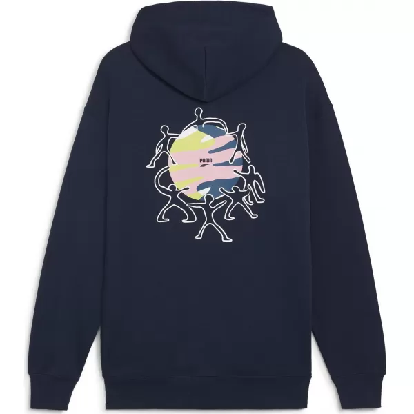  Мъжки суичър PUMA DOWNTOWN GRAPHIC HOODIE 624361-14 СИНЬО 