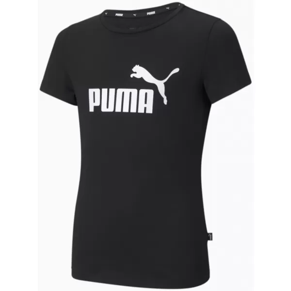  Тениска за момиче PUMA ESS LOGO TEE 587029-01 ЧЕРЕН 